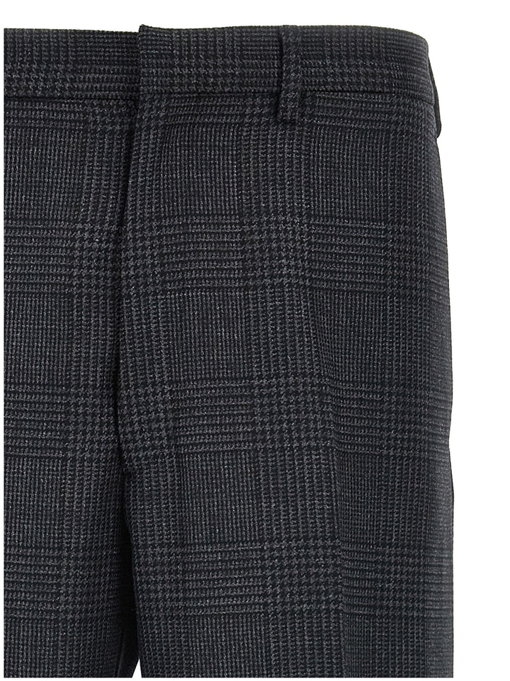 Prada Check Pantaloni - Grigio | 7790ff063045d5a7a4b1b2435a452dbb7e96e12e