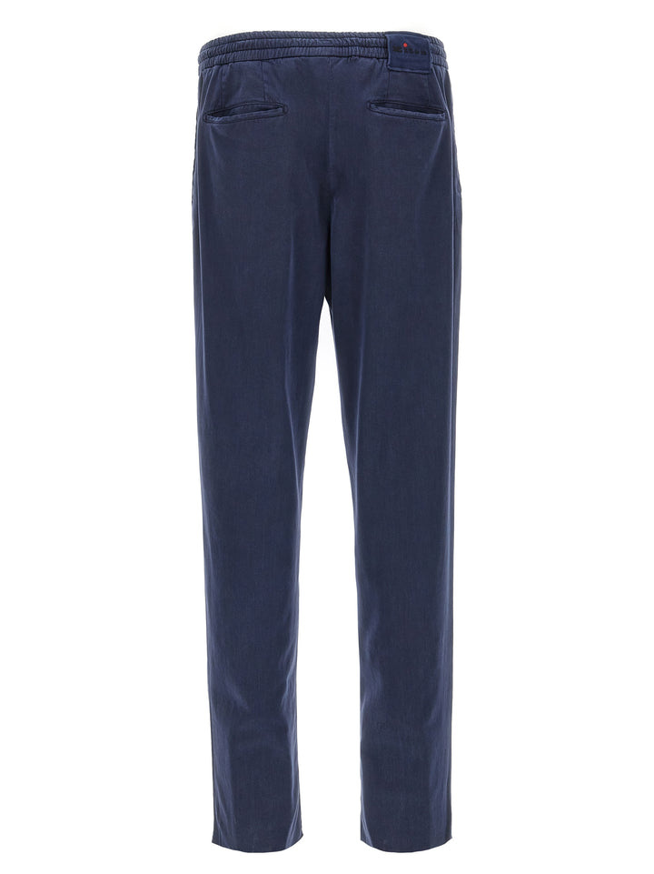 Kiton Up1lac Pantaloni - Blu | 65f0d1eb84756edb36b9efd901742f0a66784edb