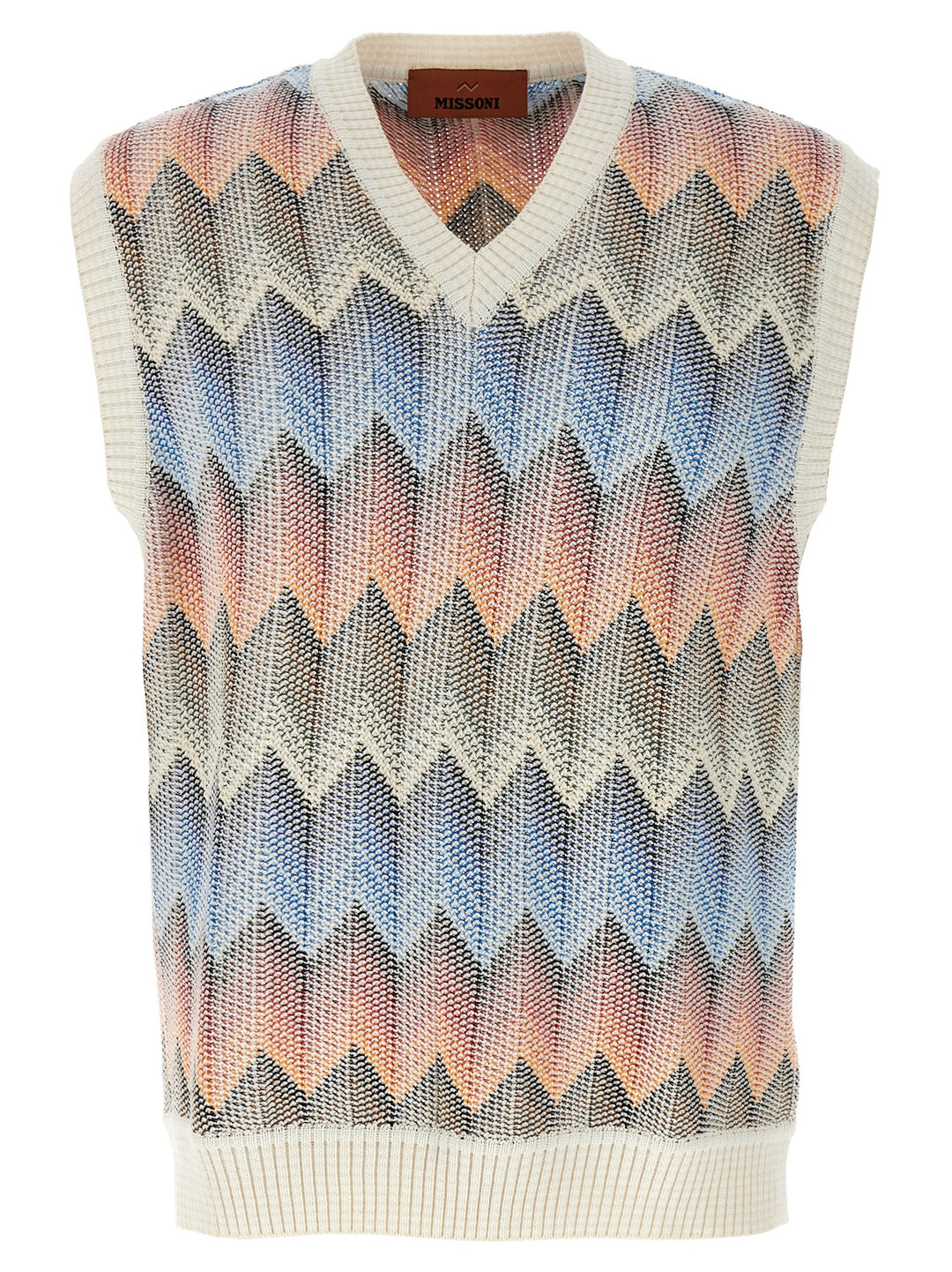 Missoni Chevron Vest Gilet - Multicolor | ba60060554e0d172f1758a727ca9e6de39dbe0b8