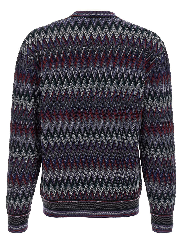 Missoni Zigzag Pattern Sweater Maglioni - Blu | cb58b64e38f6907b7ad7e0cf74b6c87ef2726c7b