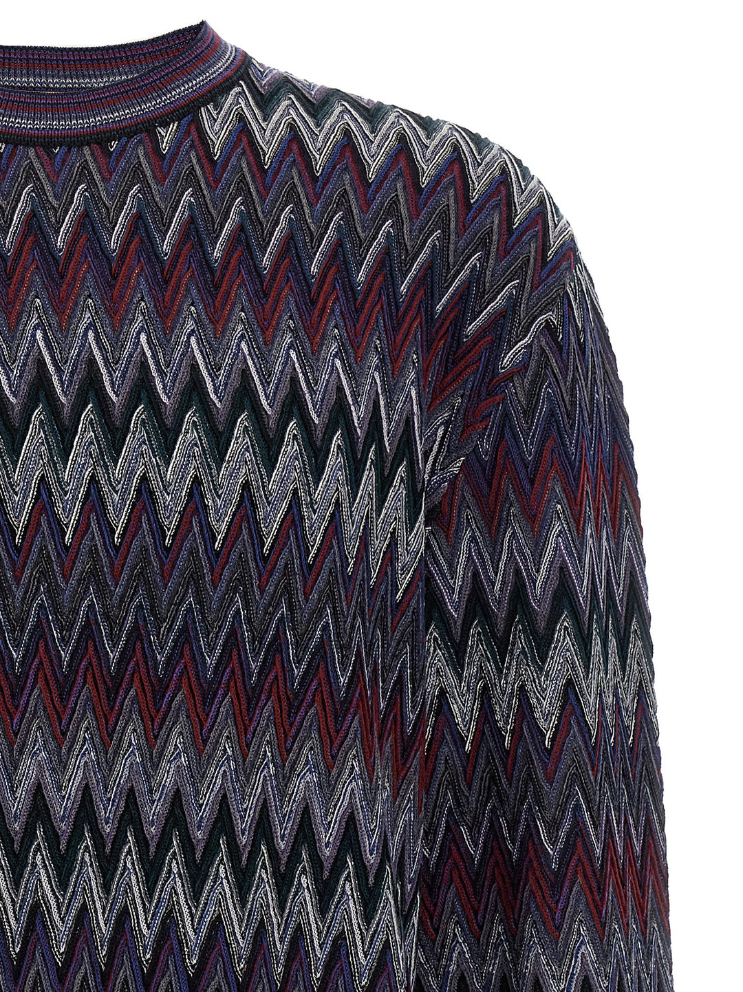 Missoni Zigzag Pattern Sweater Maglioni - Blu | af3fdd0a97777538d537b071ec3b89f625488b4b