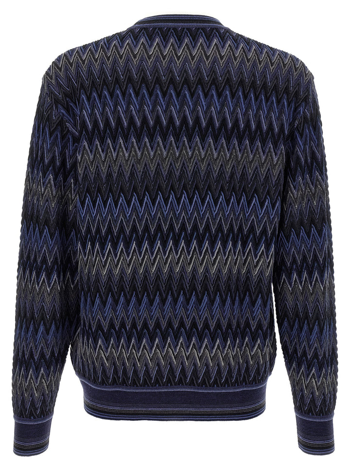 Missoni Zigzag Pattern Sweater Maglioni - Blu | 9e867bc3b89d5b393ad79f1ac33b8a2e03739fbb
