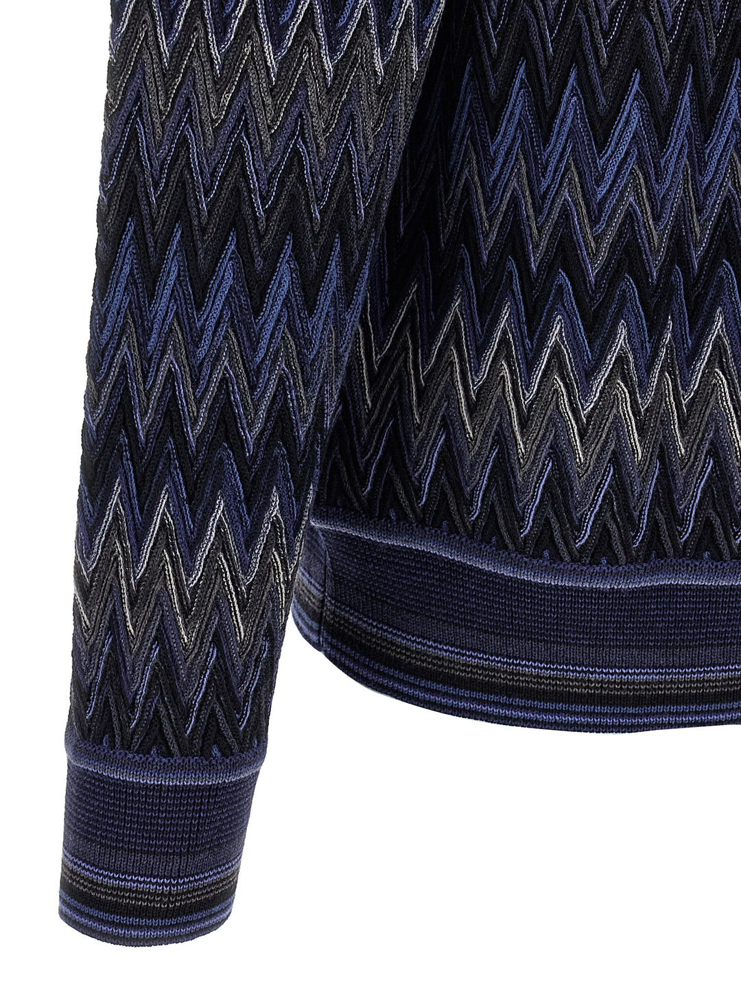 Missoni Zigzag Pattern Sweater Maglioni - Blu | 67eb4cd03e3f03c71c776ffd1663127be04d9d65