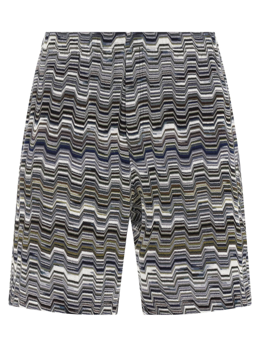 Missoni Irregular Zigzag Bermuda Shorts Bermuda e Short - Verde | 38f6ffb87c4b1519f85661368858e8d17111cff3