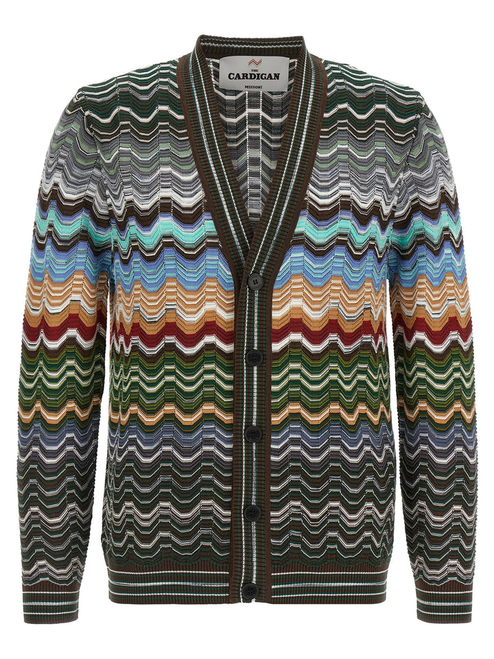 Missoni Greek Pattern Cardigan Maglioni - Multicolor | c42a1a49e77c45b6fe036996ac4423787338a69a