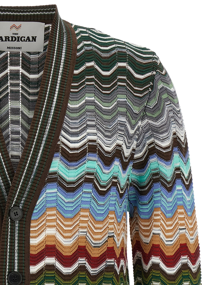 Missoni Greek Pattern Cardigan Maglioni - Multicolor | 21197a02cd56ba20e6658037a571f3db8fcecde2