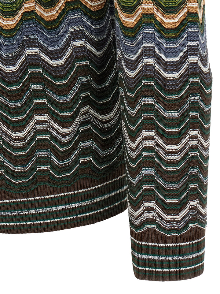 Missoni Greek Pattern Cardigan Maglioni - Multicolor | 659b2f97e7159ca49524a152497674231df77456