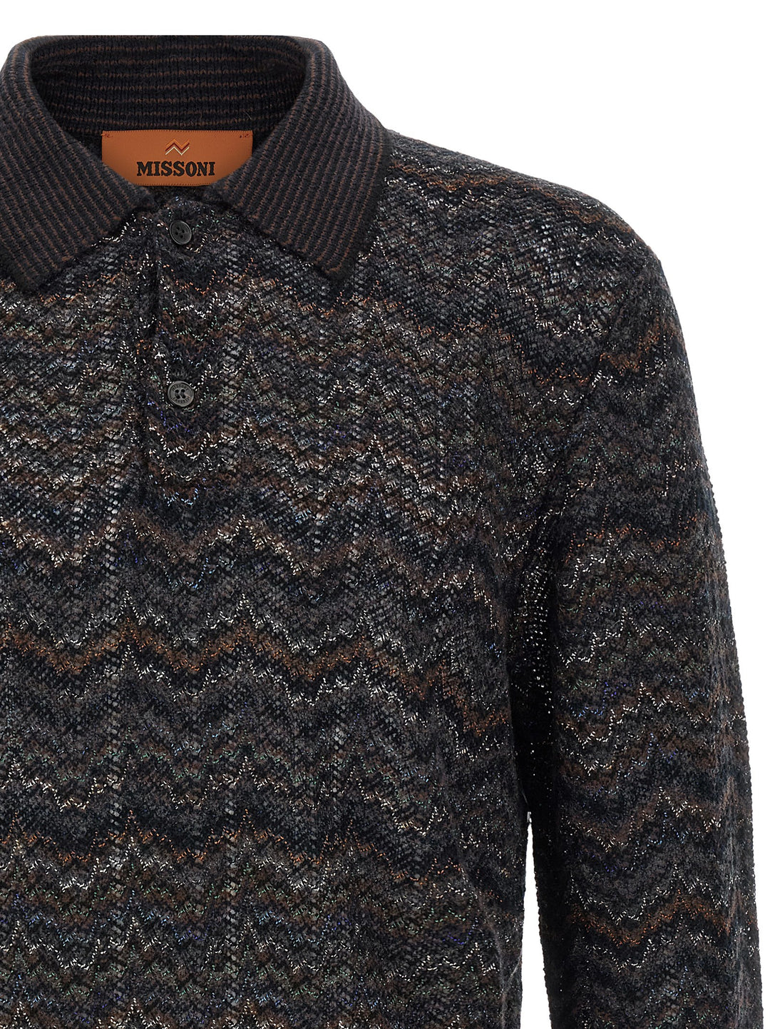 Missoni Knitted Polo Shirt Maglioni - Multicolor | 914bd72a3be45fc030bc7201254ab86ebe7dedd1