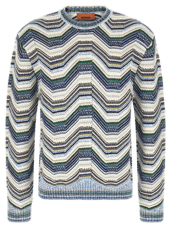 Geometric Zig Zag Sweater Maglioni Multicolor