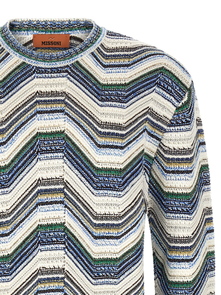 Missoni Geometric Zig Zag Sweater Maglioni - Multicolor | 27ed98df8f08268165bf9aee56144df9e992acf2
