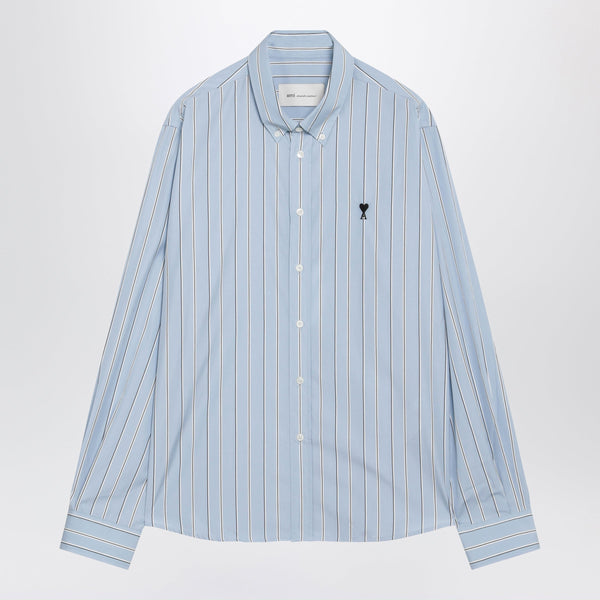 Light Blue Striped Ami De Coeur Shirt