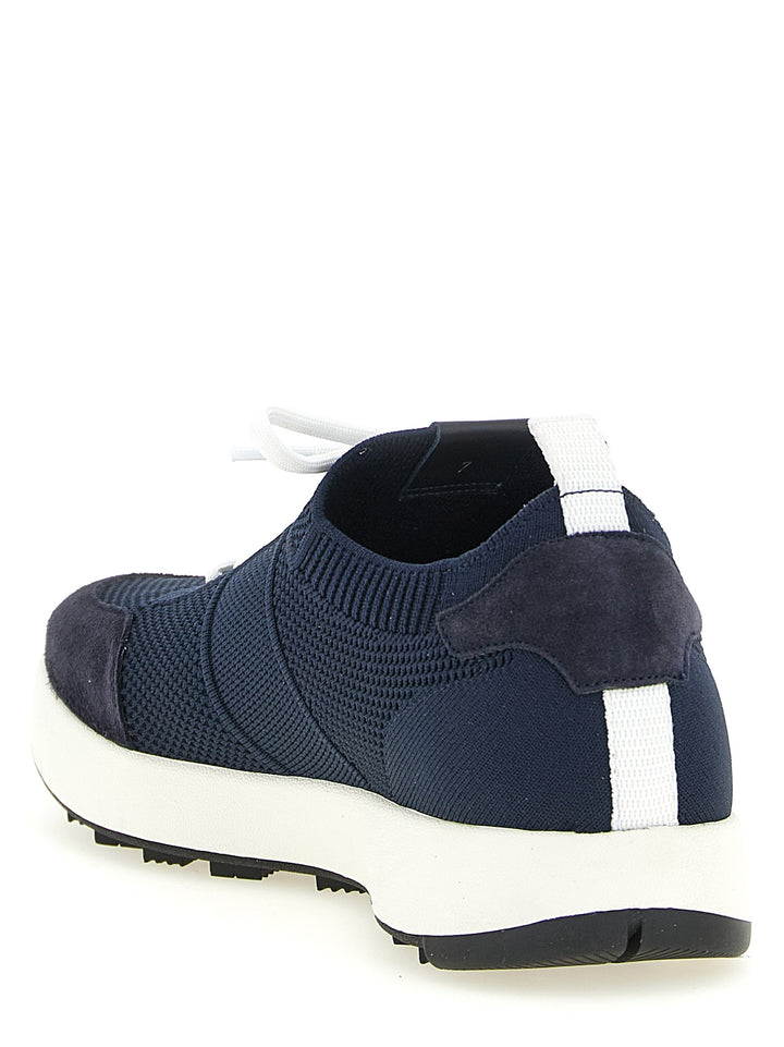 Kiton Technical Cotton Sneakers - Blu | 13300343bd72456d622a6eef7baa71ff085b8535
