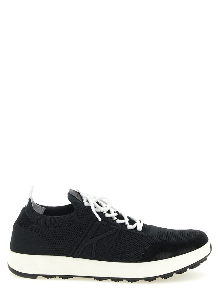 Kiton Technical Cotton Sneakers - Nero | 6736350d32c72f7ba3c8a762699ca2dafce1bc72
