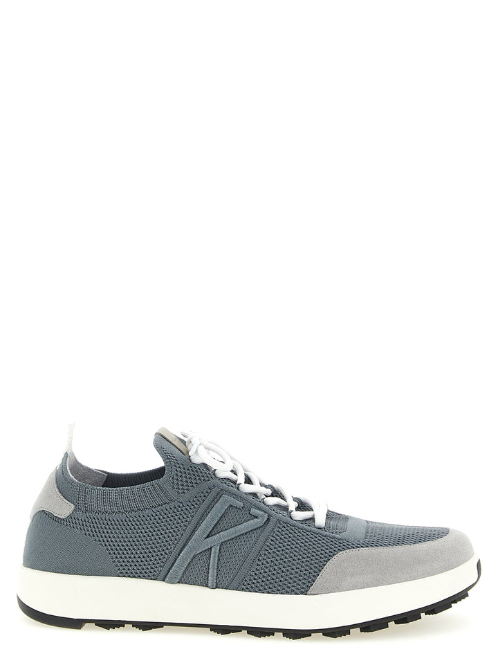 Kiton Technical Cotton Sneakers - Grigio | a537eb90469b36a48cc10e96ce142b3cd7ff272f