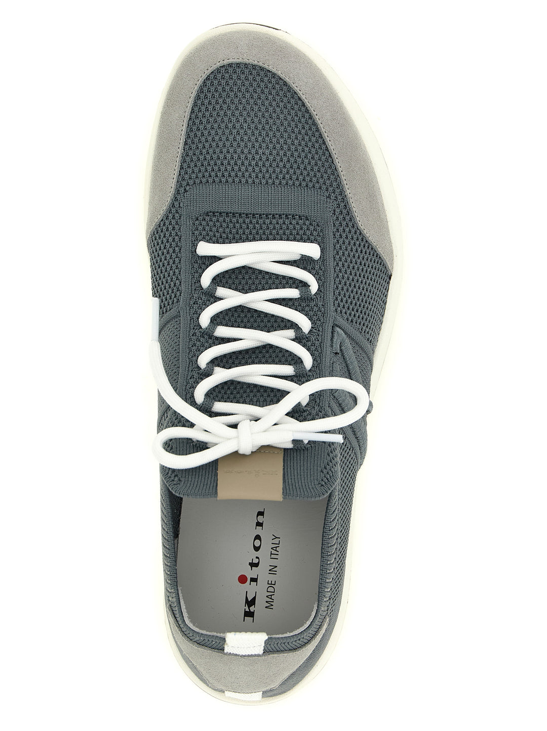 Kiton Technical Cotton Sneakers - Grigio | 3d45a5b08af97296a8011159eb7c9617b145fa62