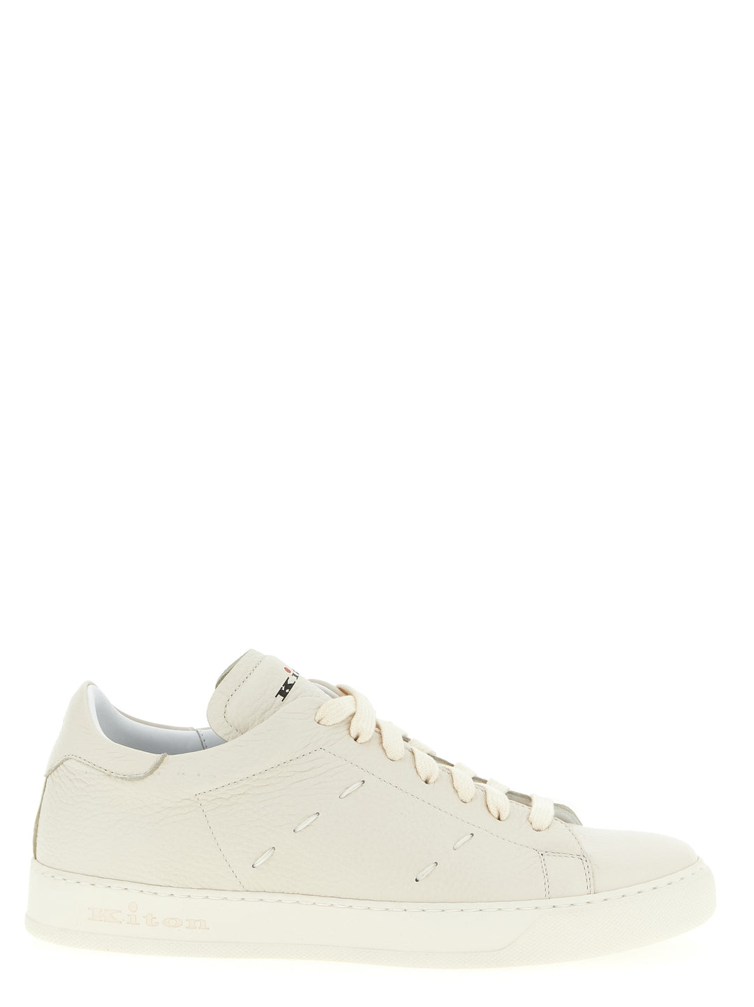 Kiton Leather Sneakers - Bianco | 4ae68e755059f3af87b9c4ad509ef67912e60ffb