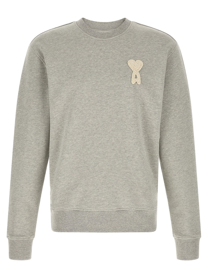 Ami Paris Amis De Coeur Felpe - Grigio | 9e0989da1d393bec7e3f6fbfa17ad9a29d816758