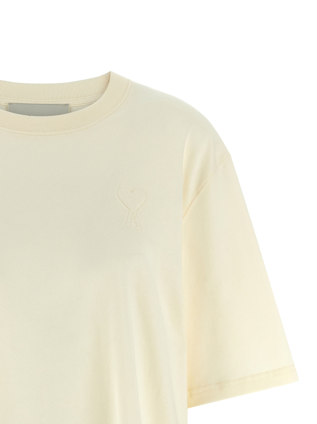 Ami Paris Ami De Coeur T shirt - Beige | 1208a32d534970b8b198d98c93277a61e8d26b1c