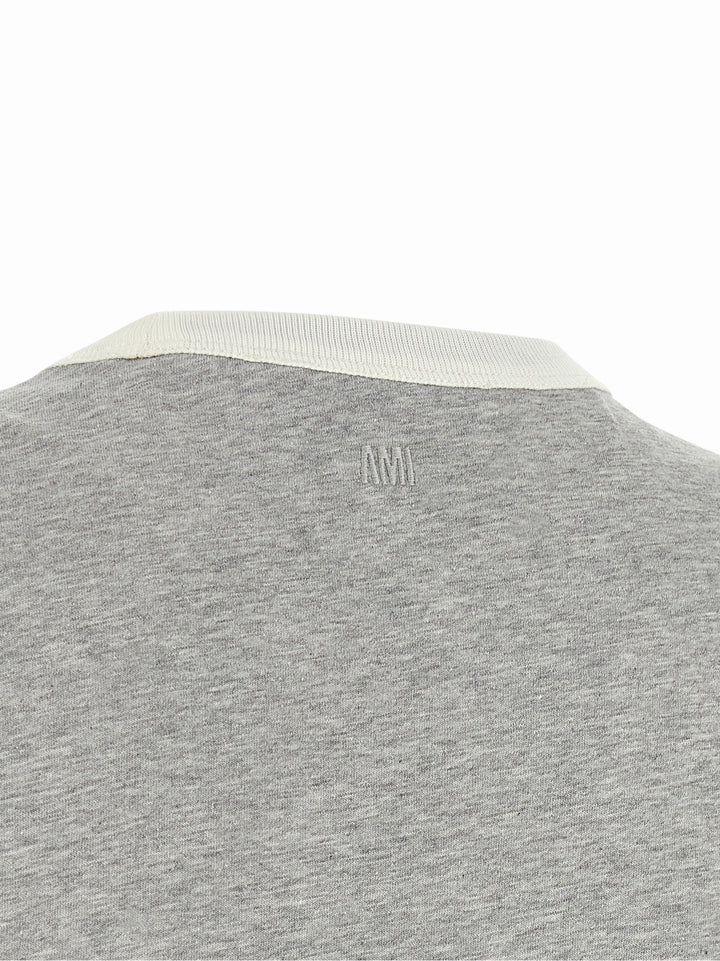 Ami Paris Ami De Coeur T shirt - Grigio | 0160f127e5c0a05b970e590563284438f25f8060