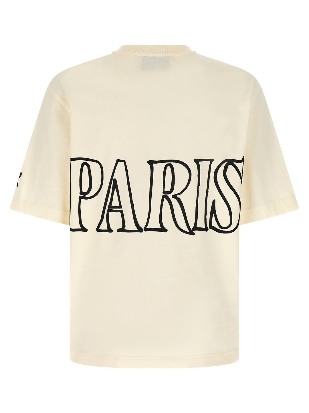 Ami Paris Logo Print T shirt - Beige | 3e0d2002e5944cf670b46e5a232e4a767eeab2a2