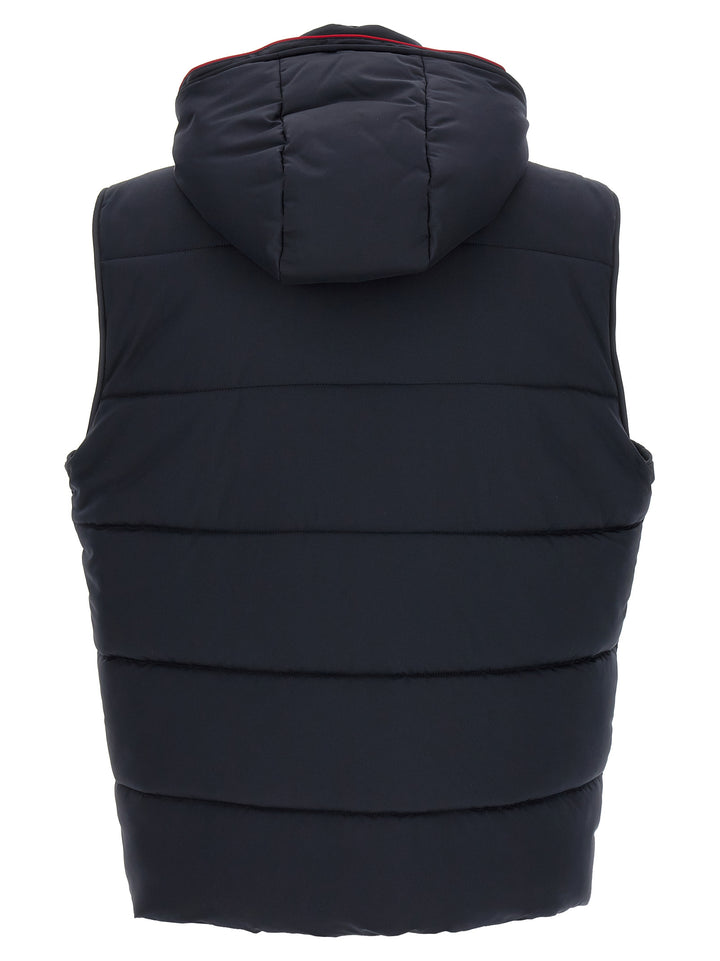 Kiton Padded Vest Gilet - Blu | d2ce75bb866d2ed2f4ec90ec6373230221f8b25e