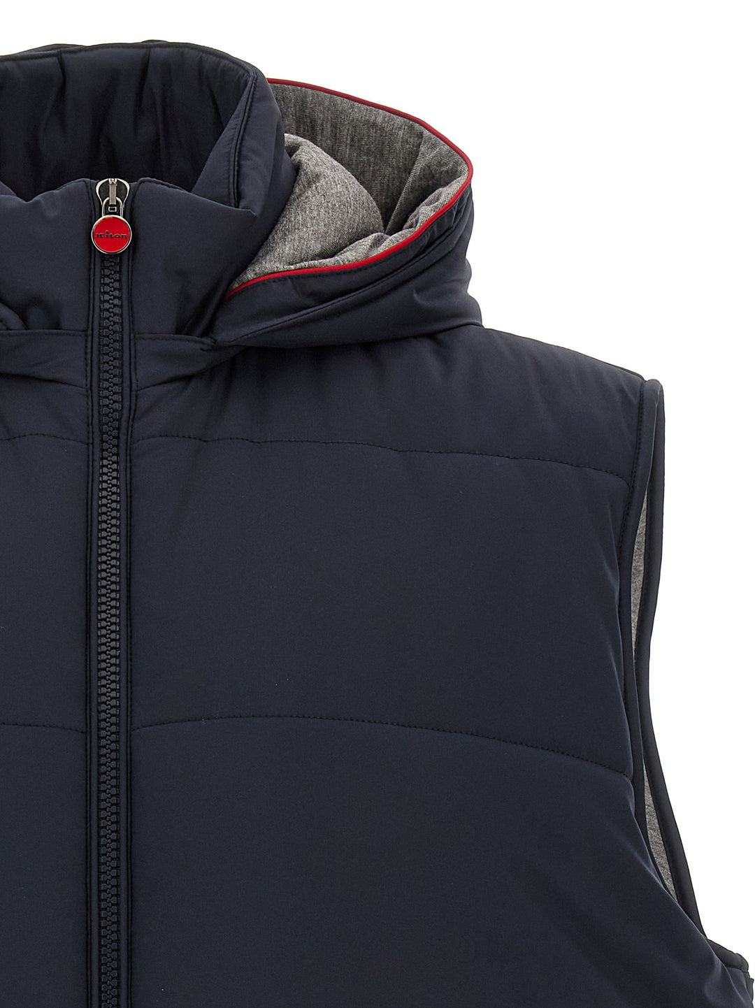 Kiton Padded Vest Gilet - Blu | a36e00cd8dcd2c4ca9d719faee93da73c863c08a
