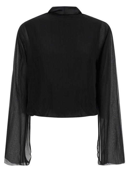 Chiffon Shirt Camicie Nero