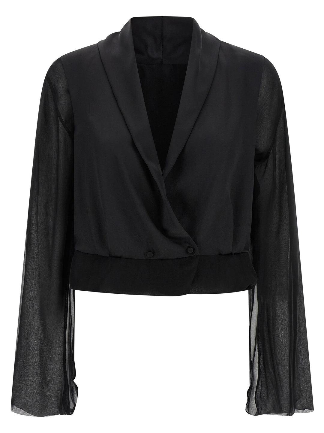 Alberta Ferretti Chiffon Shirt Camicie - Nero | a031a1ced823e65ef937d1105d8f0c35f084d544