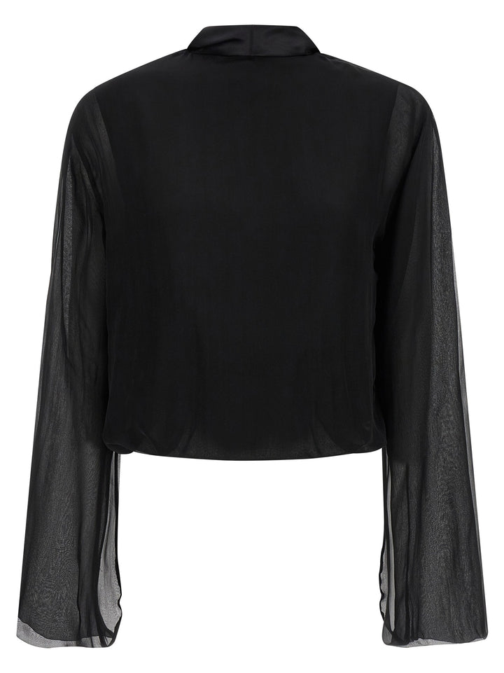 Alberta Ferretti Chiffon Shirt Camicie - Nero | 4053ca9b9d28c261af45d5c3d55cc59adb8c5677