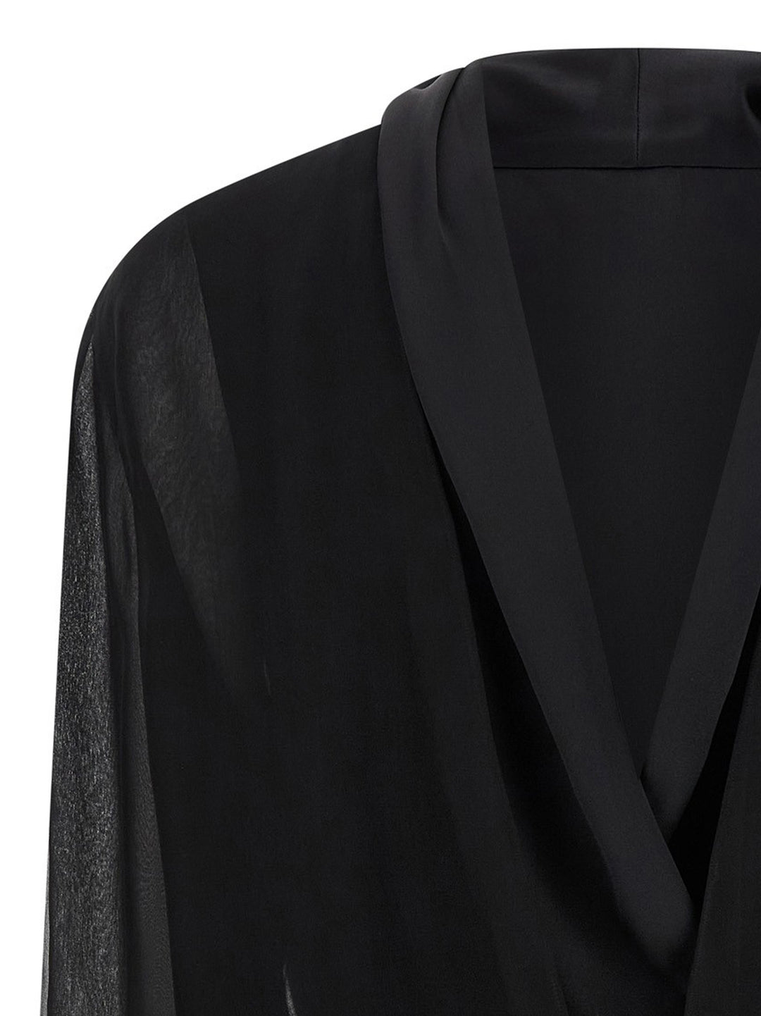 Alberta Ferretti Chiffon Shirt Camicie - Nero | c322d71ca06d22f93cff1ef49219cb0488124ef2