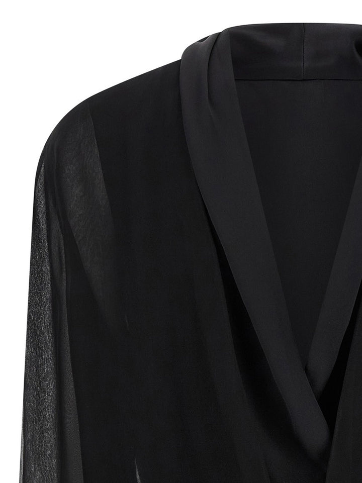 Alberta Ferretti Chiffon Shirt Camicie - Nero | c322d71ca06d22f93cff1ef49219cb0488124ef2