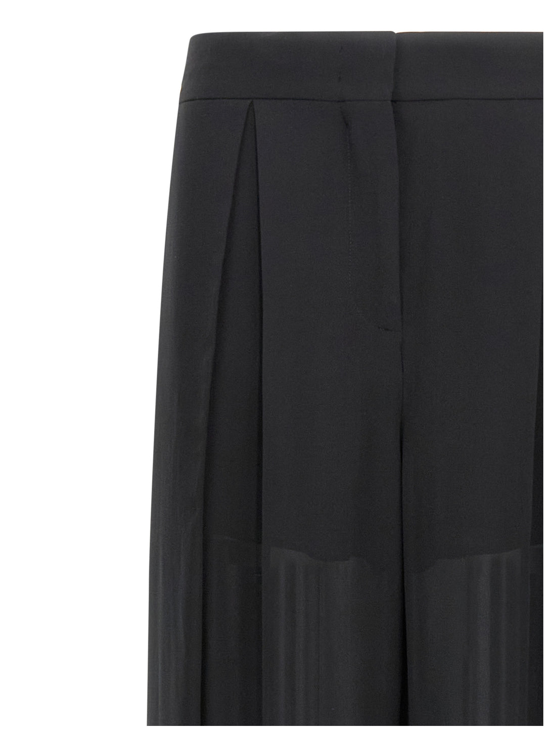Alberta Ferretti Silk Pantaloni - Nero | 417699af7420923e4833871de366ce68857fae9f
