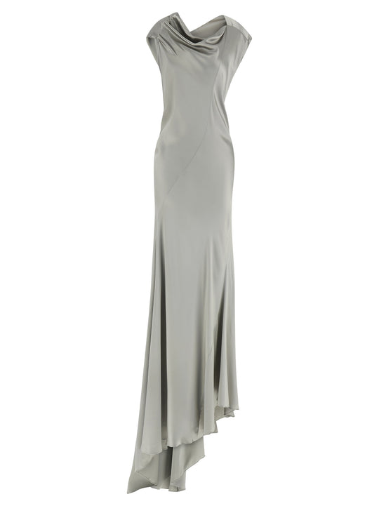 Satin Dress Abiti Grigio