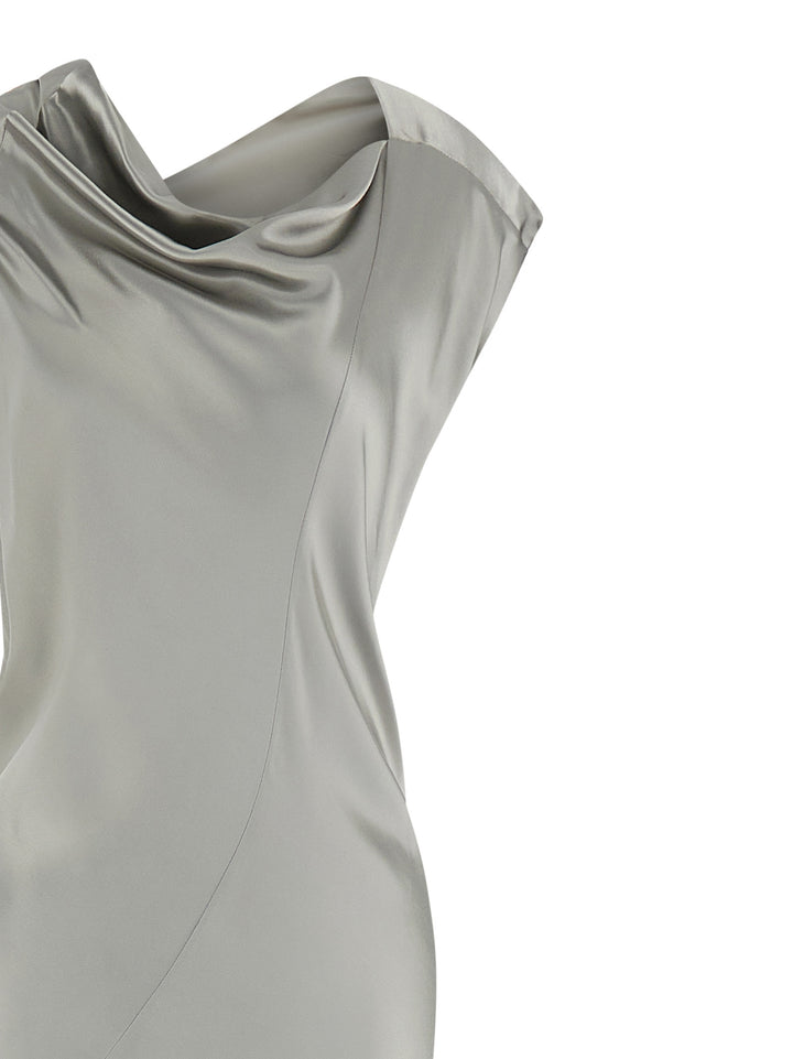 Alberta Ferretti Satin Dress Abiti - Grigio | 8941907907d0e851ca3894c6b34fdb755d600d43