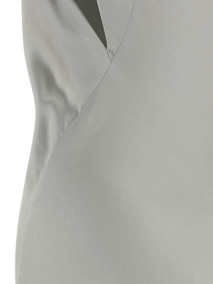 Alberta Ferretti Satin Dress Abiti - Grigio | 7d9d886b5d8035c7c5337c9fc1bab54b03d12d51