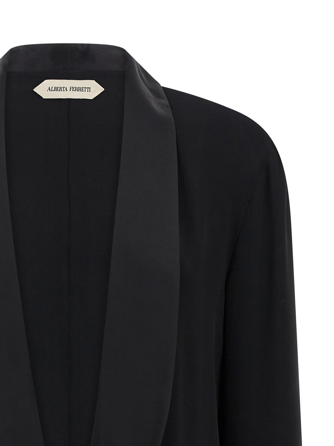 Alberta Ferretti Georgette Blazer BlazerS - Nero | 529c65c6e2c275ec1cc2b4a4f4175667be920502