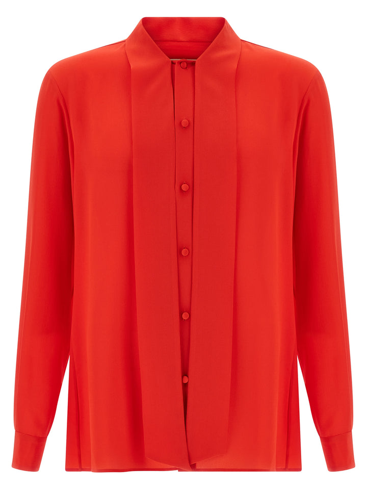 Valentino Garavani Valentino Garavani Silk Shirt Camicie - Rosso | 344708c52a5346eac6c3d0cf17f5d0a4cfd3c127