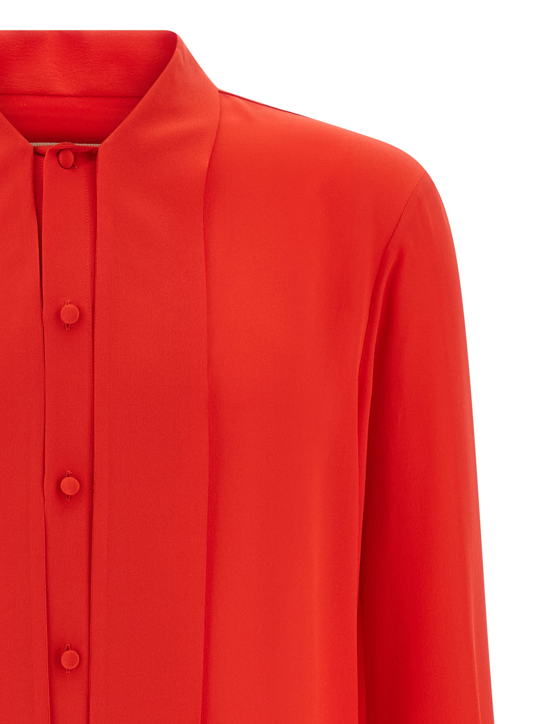 Valentino Garavani Valentino Garavani Silk Shirt Camicie - Rosso | 3ea20ee2e71ce228279d553fba68dc31ec35fd0e