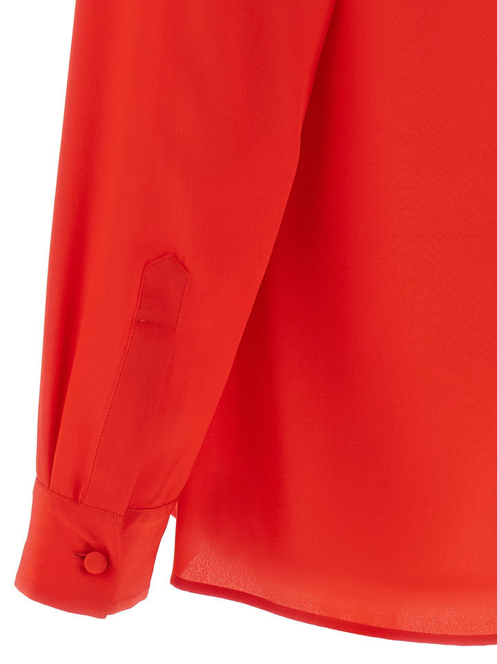 Valentino Garavani Valentino Garavani Silk Shirt Camicie - Rosso | 74ebdca10901c5e7cbc474973d568f4da0a0ab80