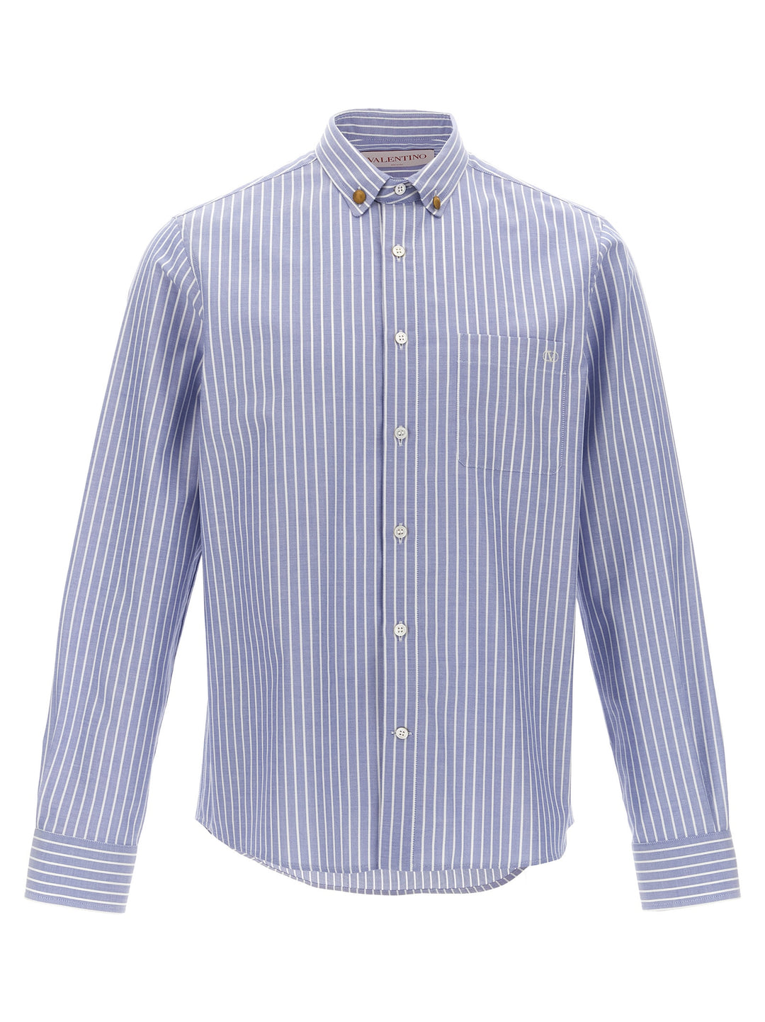 Valentino Garavani Valentino Garavani Striped Shirt Camicie - Celeste | e939b93a9ae24874aef927a3e05a68343a3d7680