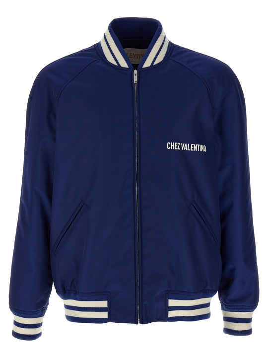 Chez Valentino Puffer Jackets Blu