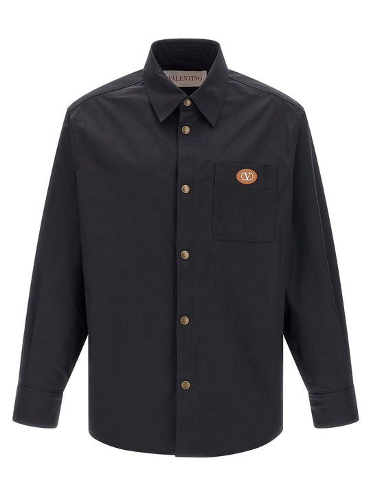 V Detail Puffer Jackets Blu