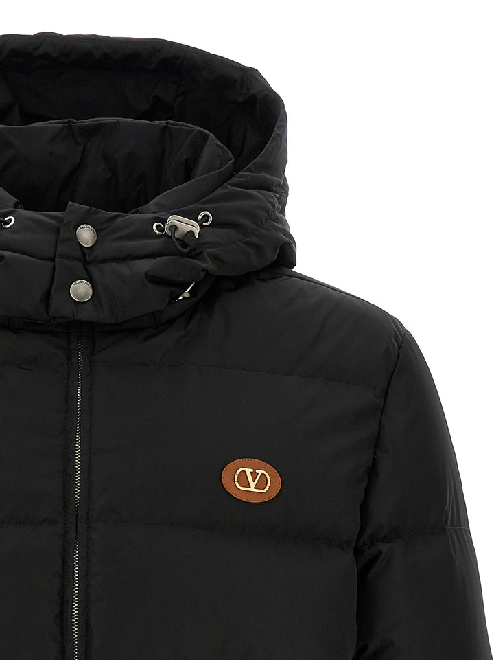 Valentino Garavani Vlogo Signature Puffer Jackets - Nero | e742ef983354f600af8fe67d9044b797f22c4b7e