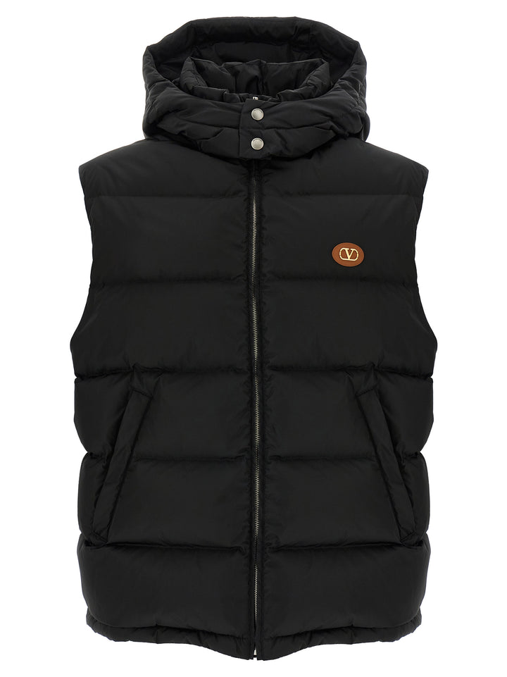 Valentino Garavani Vlogo Signature Gilet - Nero | 82bb5594f9bb58d5451cbe3ff0438c1e41699a2e