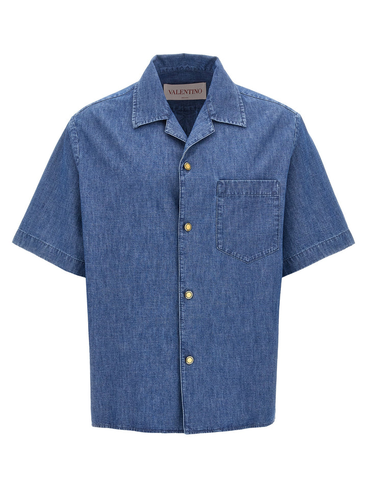 Valentino Garavani Valentino Garavani Denim Shirt Camicie - Blu | 4db4564ba86501e166bacc8952aadd2deb0de855