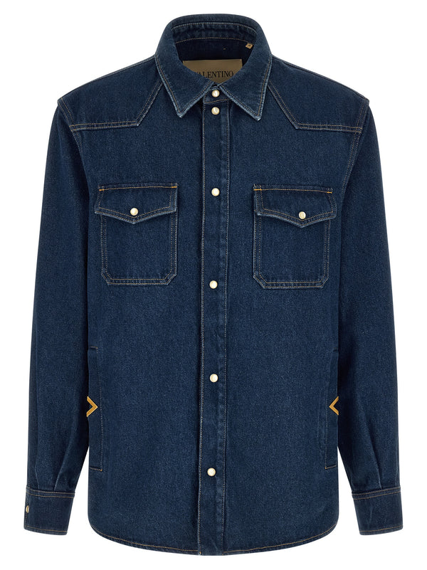Vgold Camicie Blu