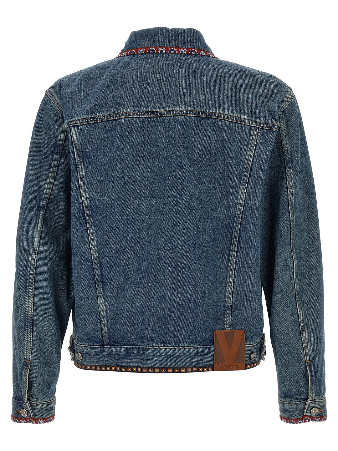 Valentino Garavani Valentino Garavani Denim Jacket Puffer Jackets - Blu | e541e7393ccce648470c59477755b09e4aaa8551