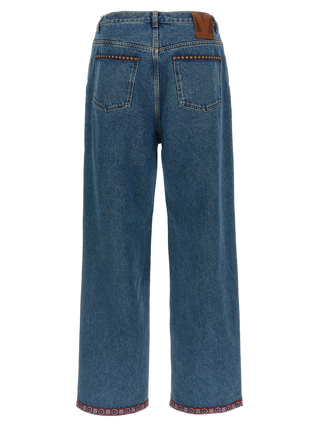 Valentino Garavani Valentino Garavani Floral Insert Jeans - Blu | c2d9d42ad95f7c2bf88e084f36107c8b13593857