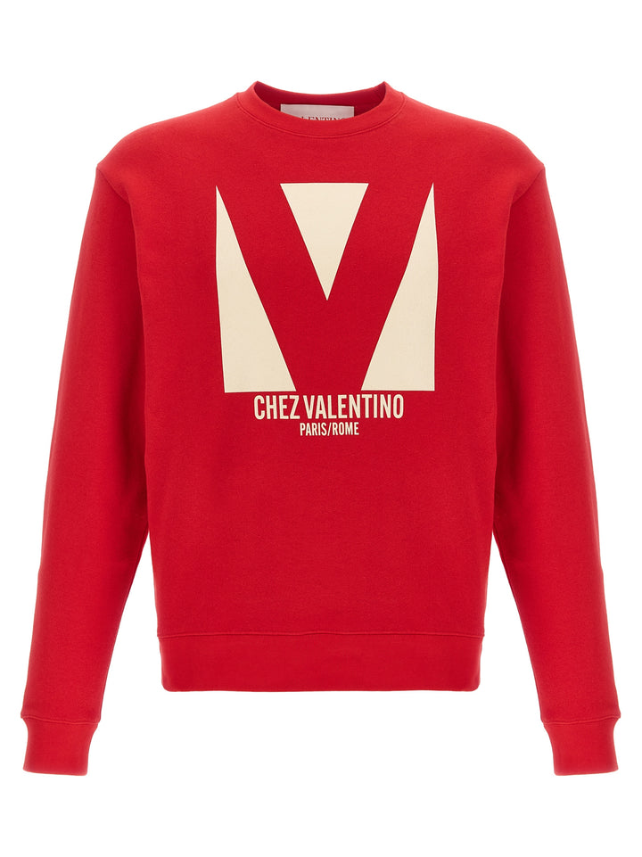 Valentino Garavani Chez Valentino Felpe - Rosso | 047502f6f1c030b0c8a603f3c10bee4d5437f972