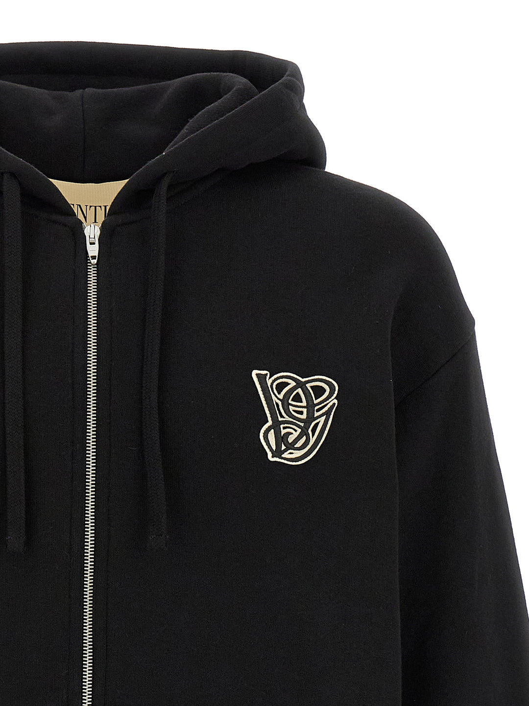 Valentino Garavani Valentino Garavani Hoodie Vg Patch Felpe - Nero | 8a95bfb648b7ccb3018ceea320521439b0f1c1a7